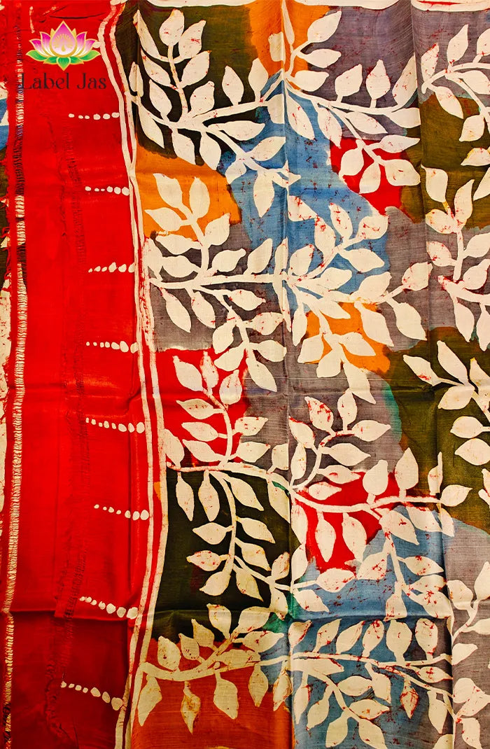 Tussar Batik Saree 6