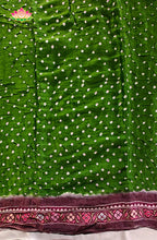 Modal silk with Bandini and Ajrakh Saree 7