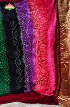 Modal silk with Bandini and Ajrakh Saree 8