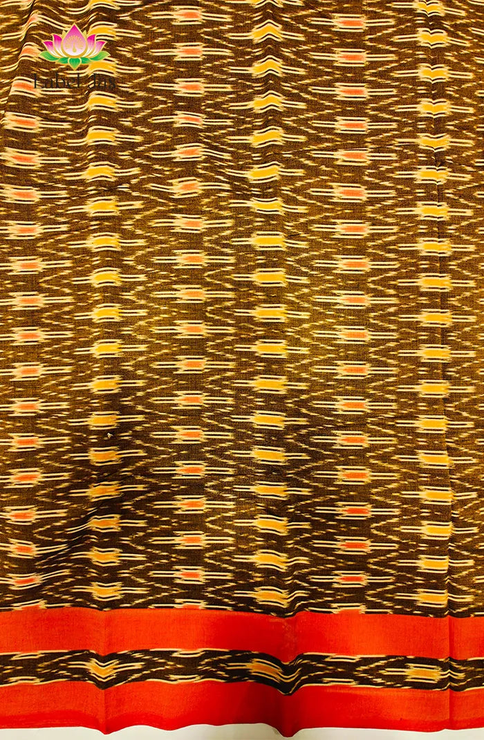 Mercerized Ikkat Cotton Saree 3