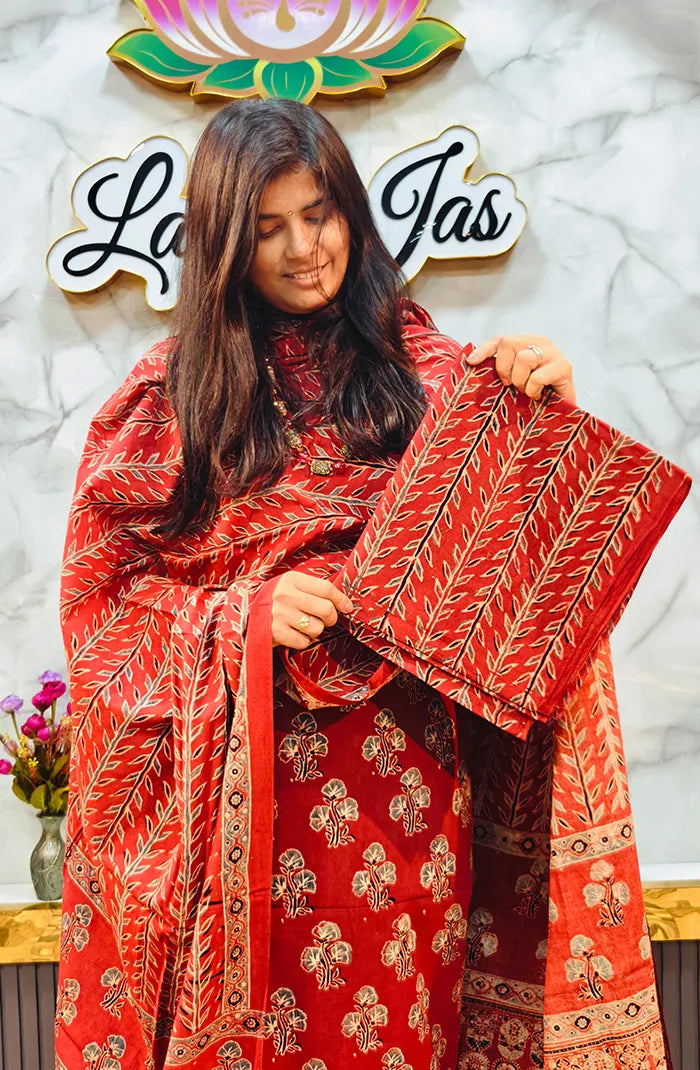 Ajrak Handblock salwar_18 Secondary image