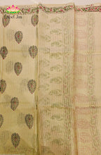 Tussar Block Printed Saree