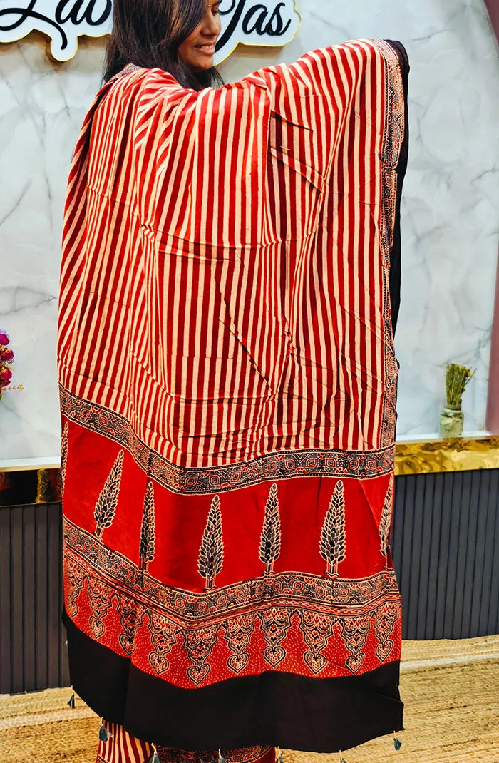 Ajrak Handblock salwar_27