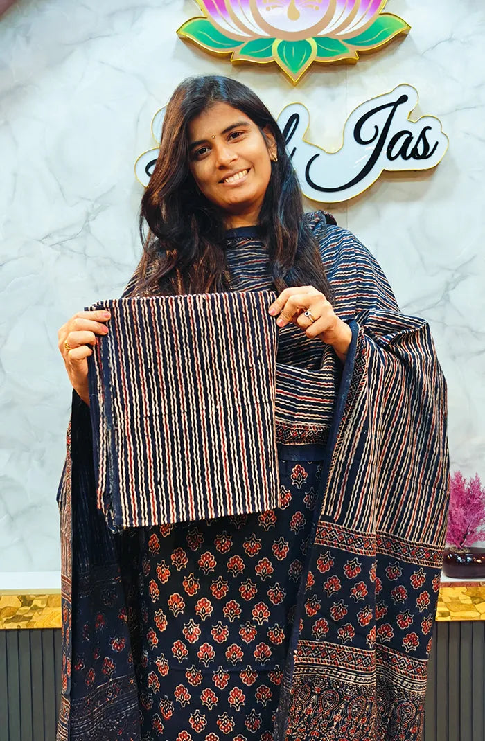 Ajrak Handblock Salwar 9
