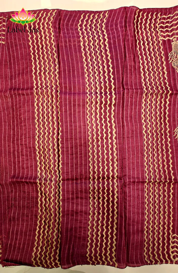 Tussar Block Printed Saree 2