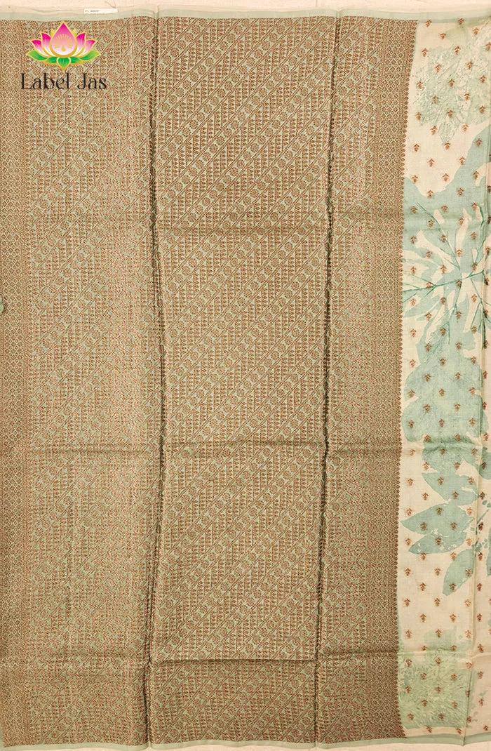 Tussar Saree with Banarasi Motifs 8