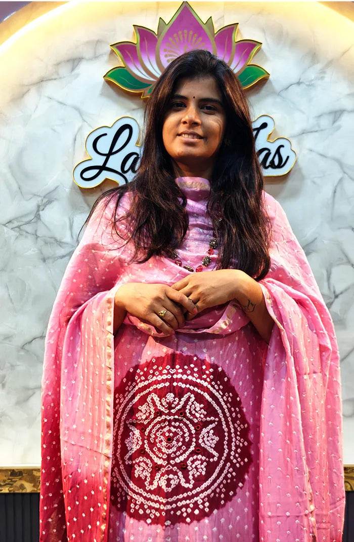 Chanderi Silk Bandhini Salwar_4 Secondary image