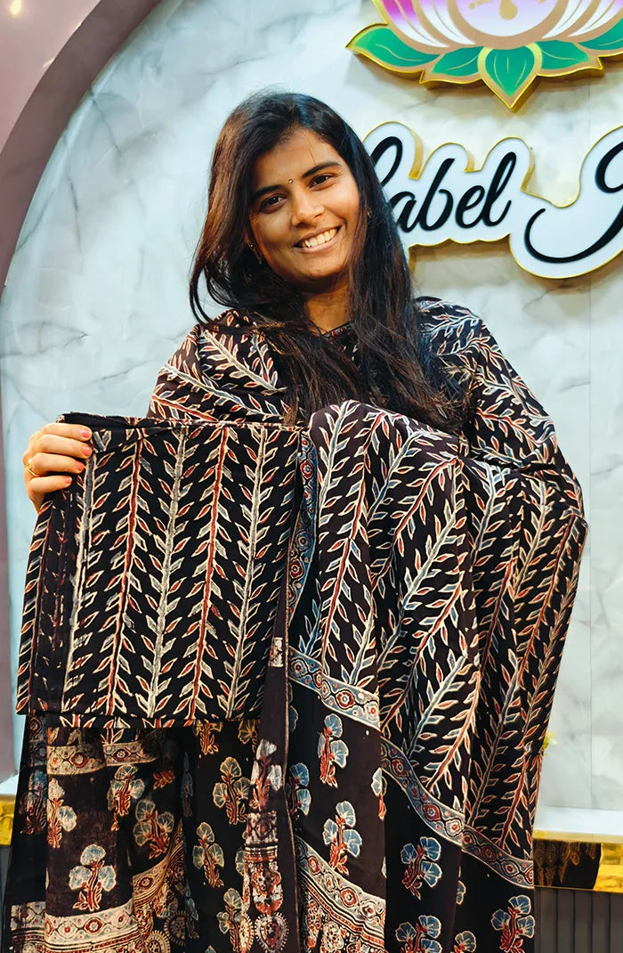 Ajrak Handblock Salwar 5