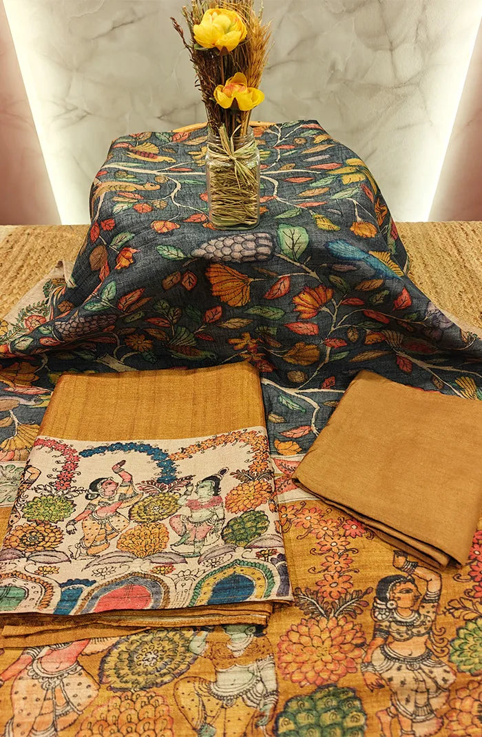 Semi Tussar Salwar 8 Main image