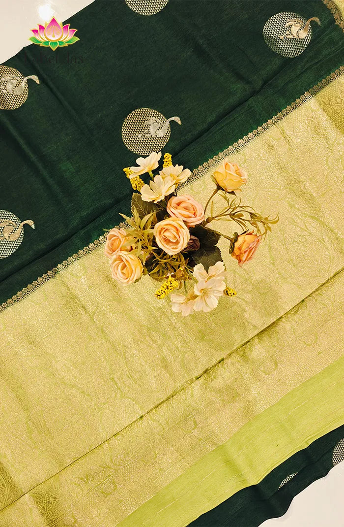 Premium Chiniya Silk Saree 12 Secondary image