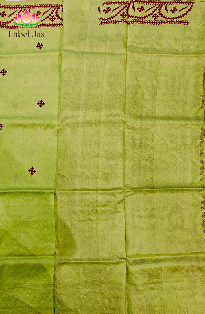 Desi Tussar with Kutch Work Saree 2