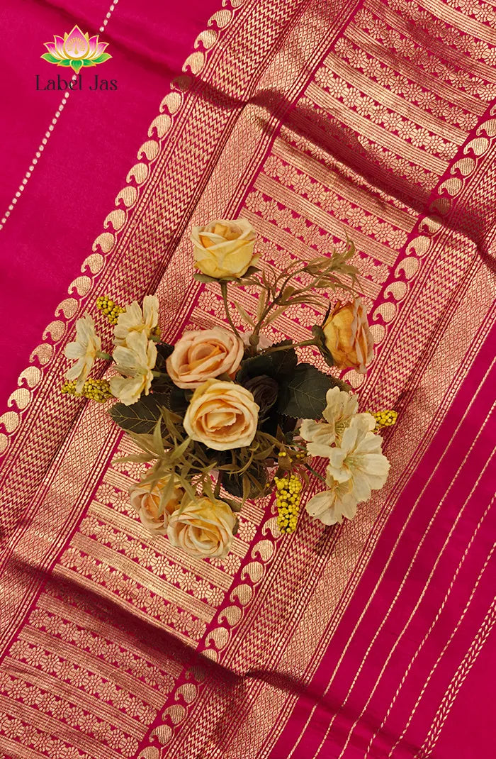 Pure Raw Mango Silk Saree 4 Secondary image