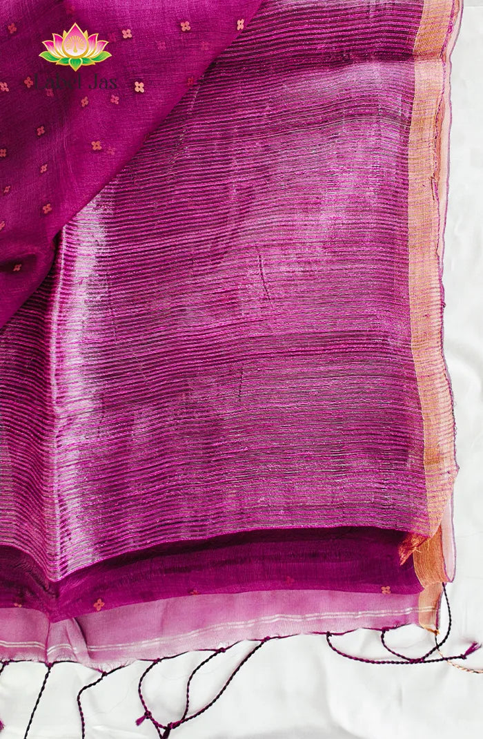 Pure Muslin organza saree 4
