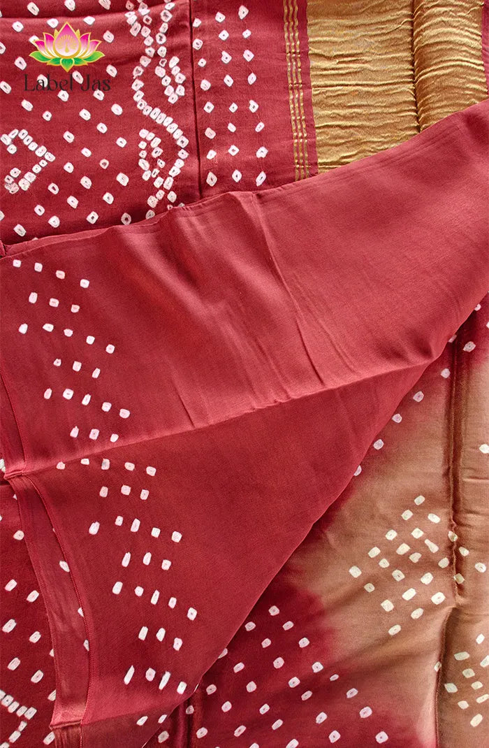 Modal silk with Bandini Saree 4 Secondary image