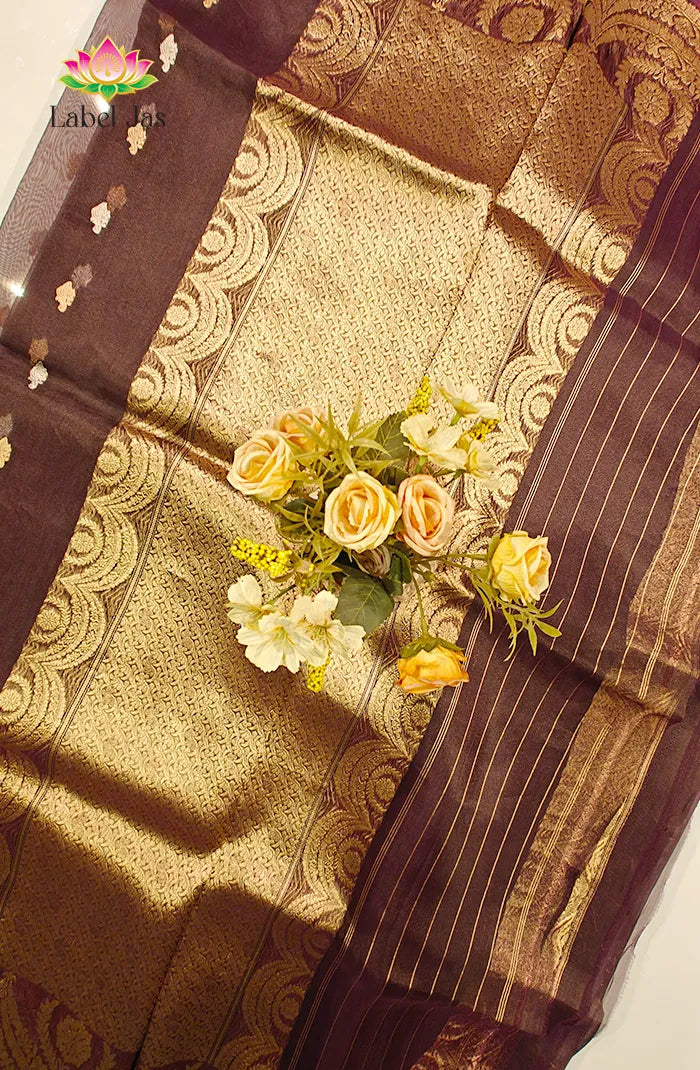 Premium Kora organza Banarasi Silk Saree 2