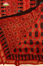 Premium Maheshwari Silk Saree with Ajrakh 4
