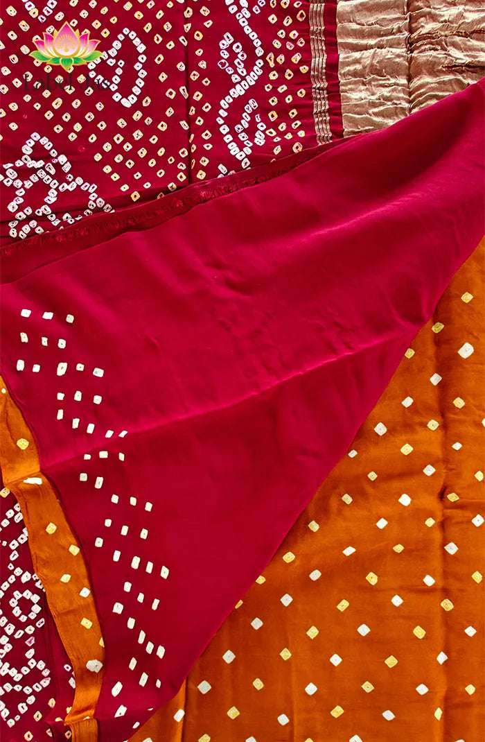 Modal silk with Bandini Saree 2 Secondary image