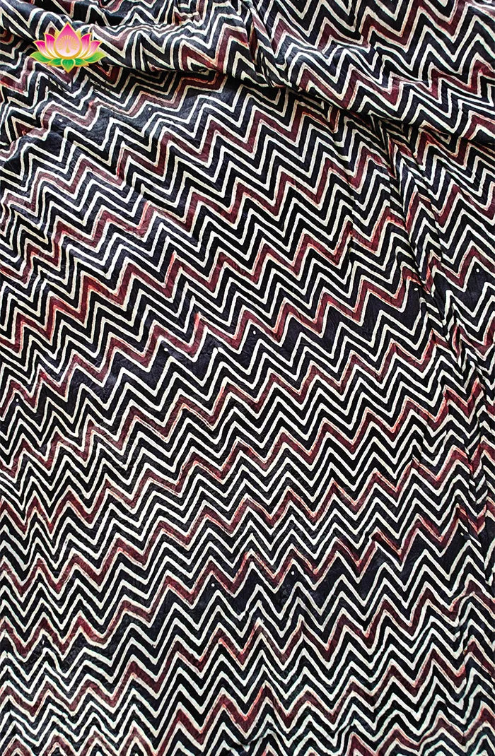 Modal silk with Bandini and Ajrakh Saree 6