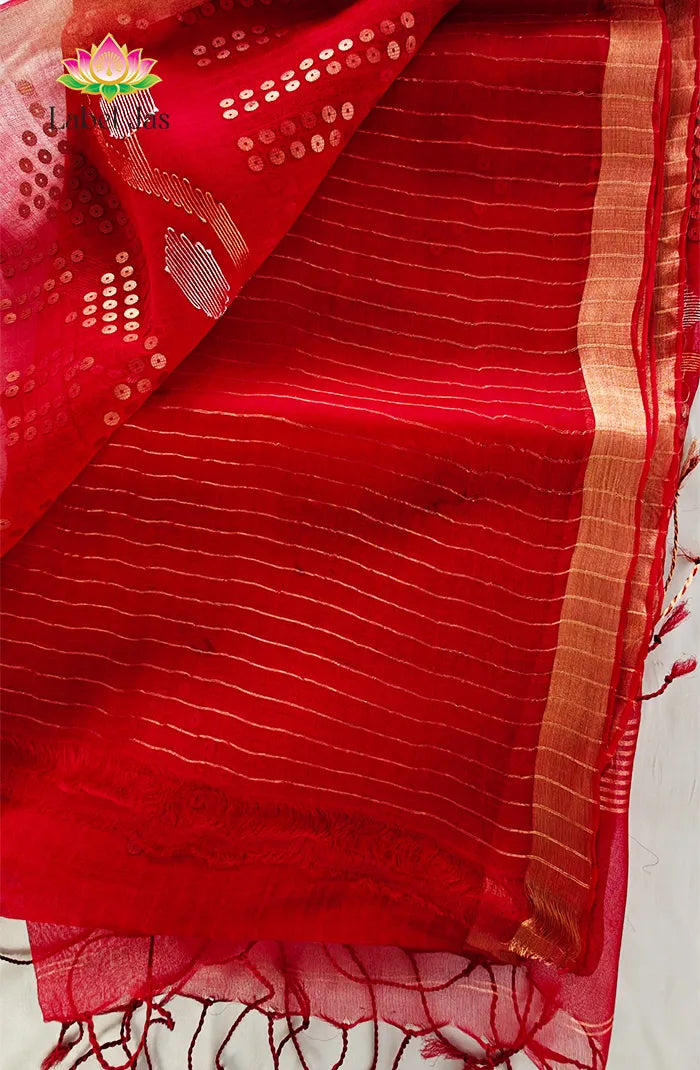 Pure Muslin organza saree 10