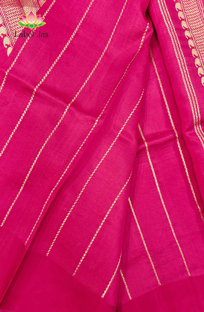 Pure Raw Mango Silk Saree 4