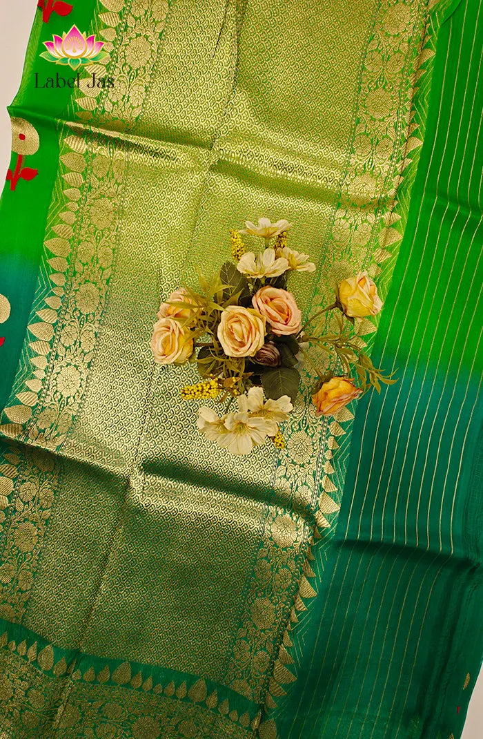 Premium Kora organza Banarasi Silk Saree 3