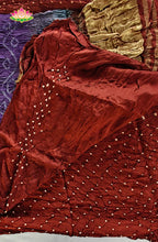 Modal silk with Bandini and Ajrakh Saree 9