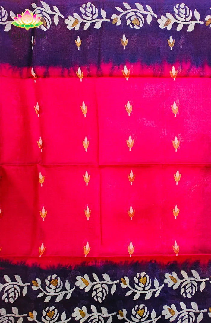 Rose Tussar Saree