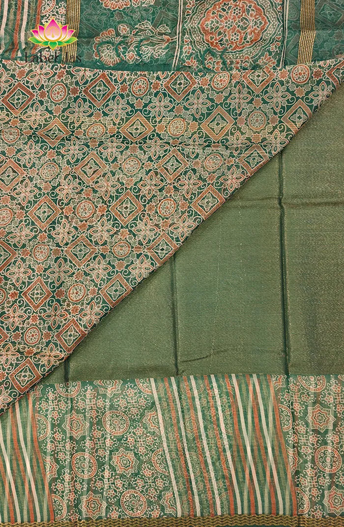Semi Organza Saree 6 Secondary image
