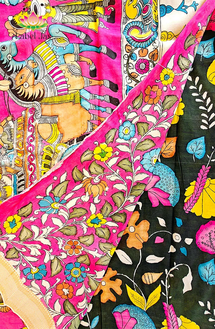 Pure Pen Kalamkari Silk Saree – 05