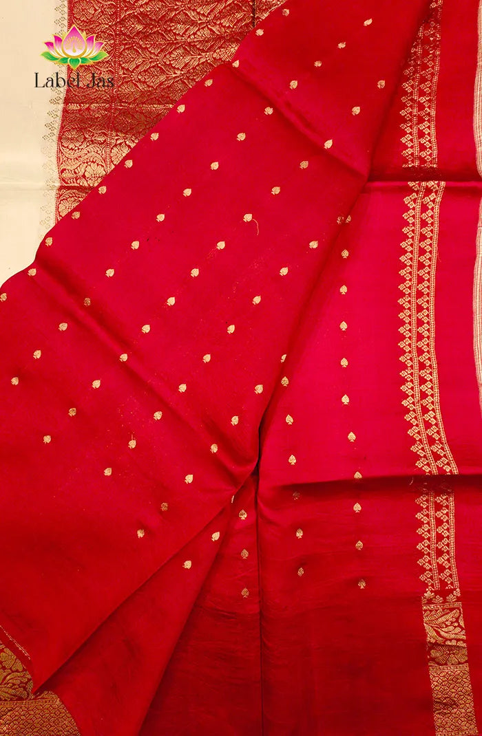 Pure Raw Mango Banarasi Silk Saree