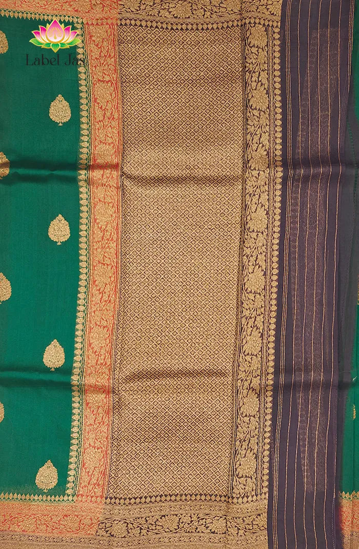 Premium Raw Silk Organza Saree 1