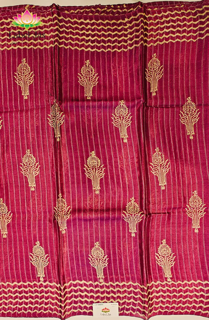 Tussar Block Printed Saree 2