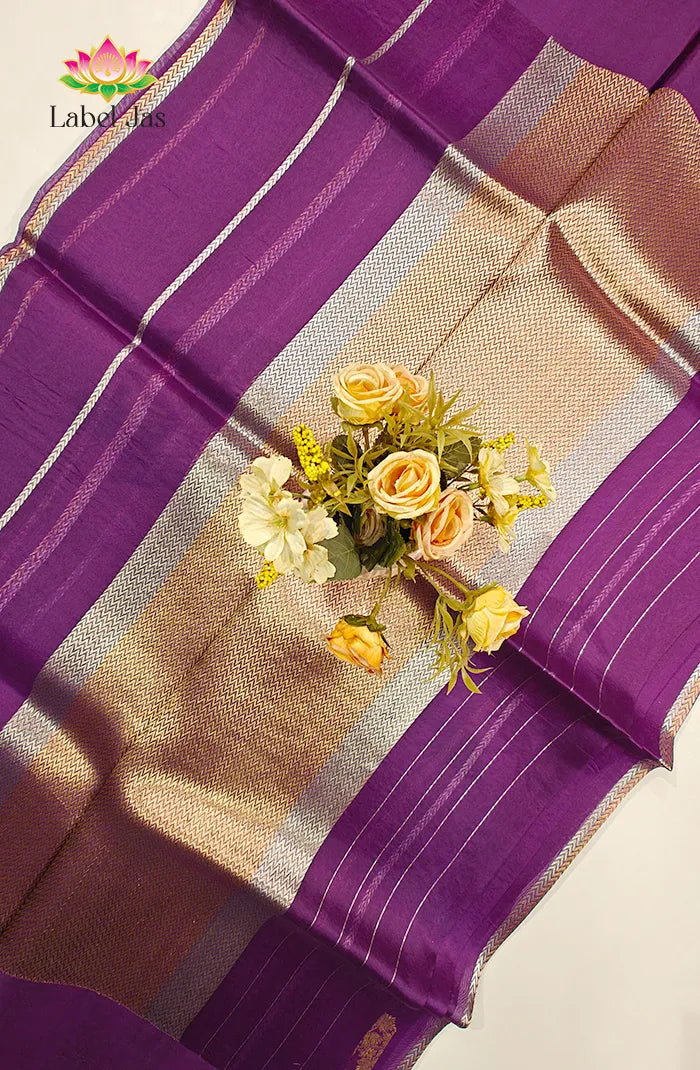 Pure Kora organza Banarasi Silk Saree 3