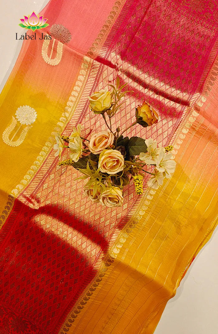 Premium Kora organza Banarasi Silk Saree 1