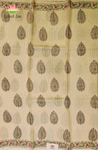 Tussar Block Printed Saree
