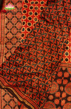 Ajrakh X Chanderi Saree 9