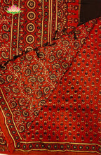 Ajrakh X Chanderi Saree 8