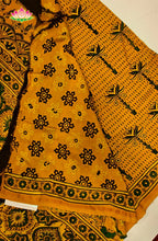 Ajrakh X Chanderi Saree 2
