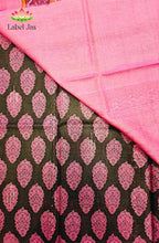 Premium Dupion Silk saree with block print 2