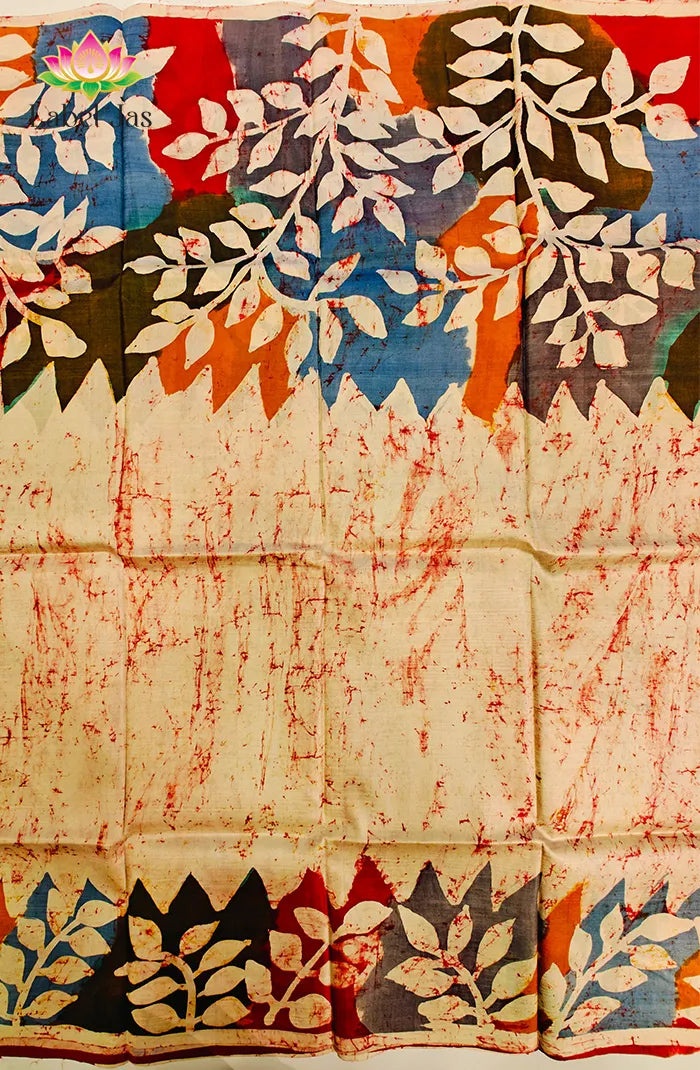 Tussar Batik Saree 6