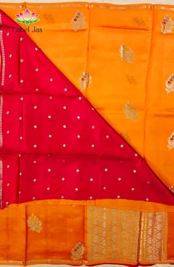 Premium Chiniya Silk Saree Secondary image