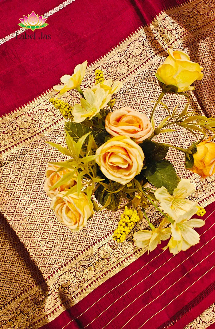 Pure Raw Mango Silk Saree 5