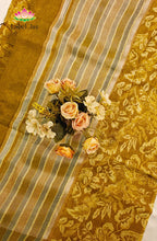 Pure  Linen Saree with Digital print 12