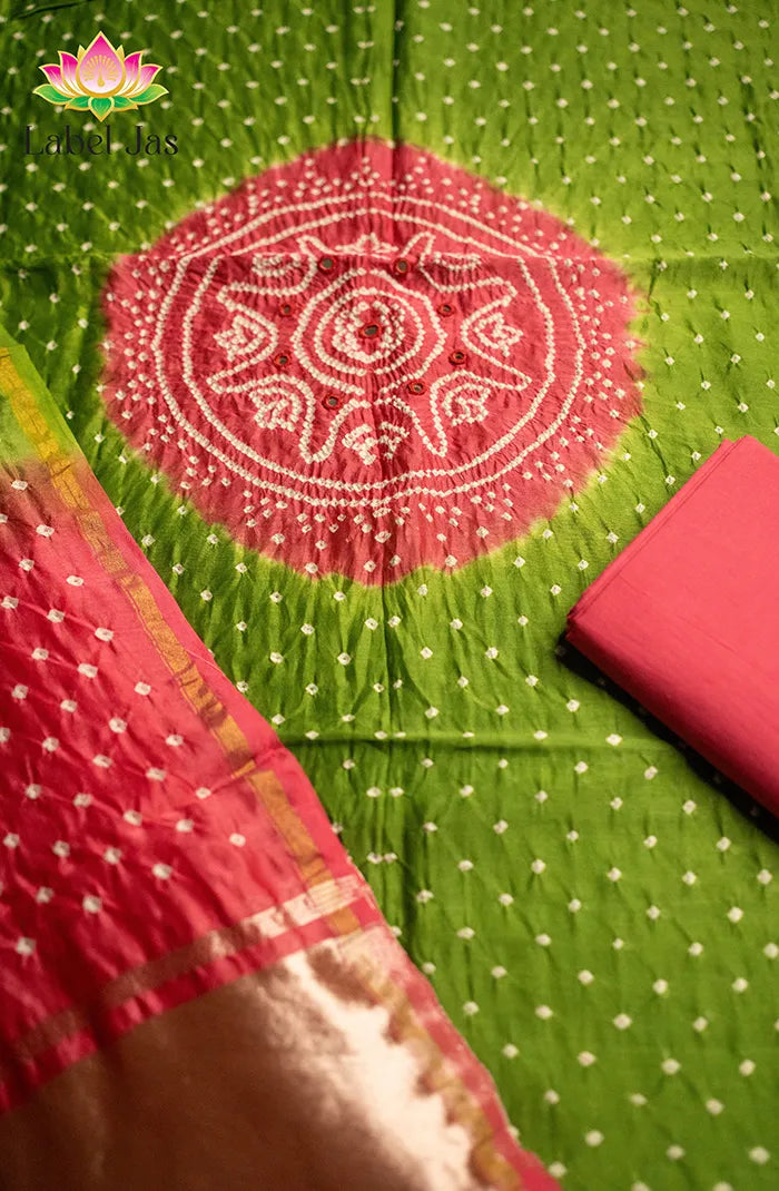 Chanderi Silk Bandhini Salwar_1
