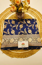 Pure Katan silk with Jaal work Saree 3