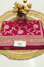 Pure Katan silk with Jaal work Saree 4