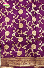 Pure Katan silk with Jaal work Saree 1