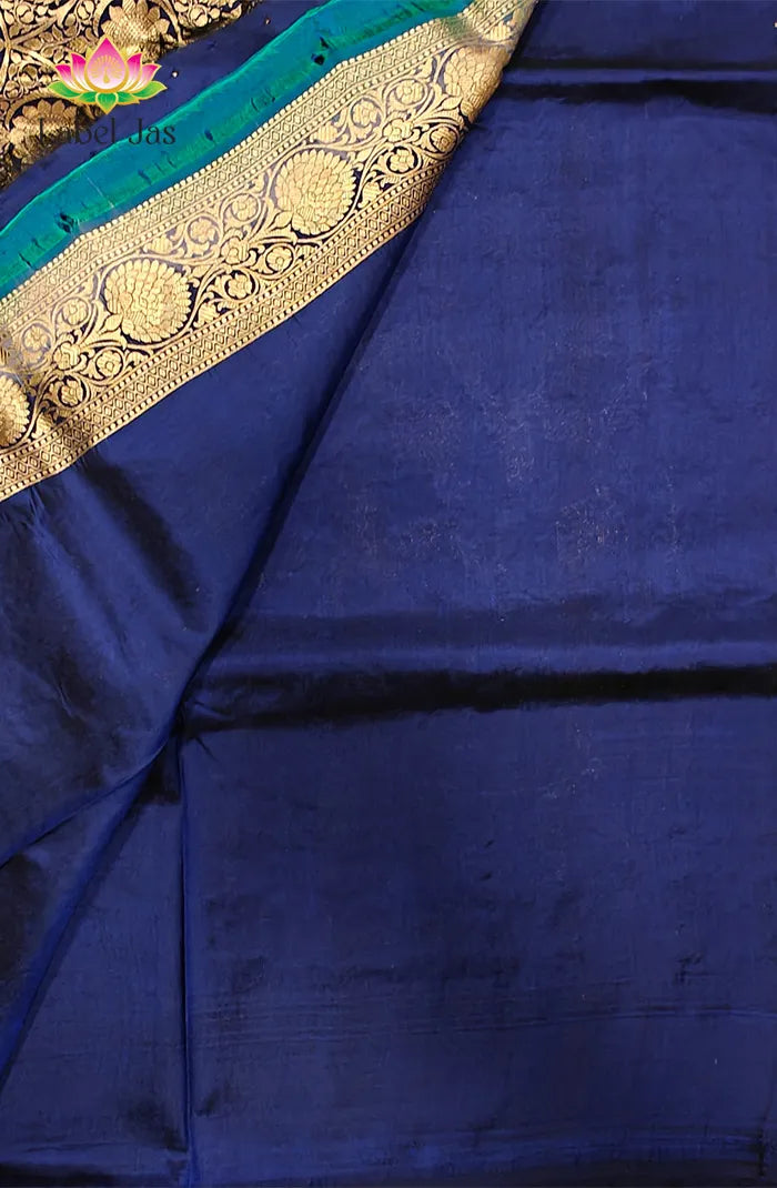 Pure Katan silk with Jaal work Saree 3