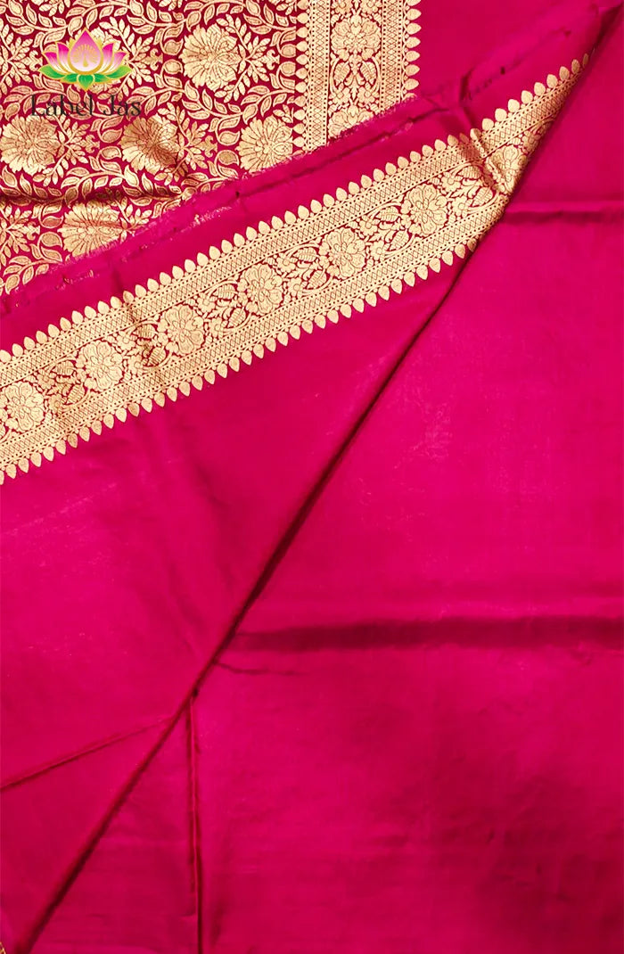 Pure Katan silk with Jaal work Saree 4