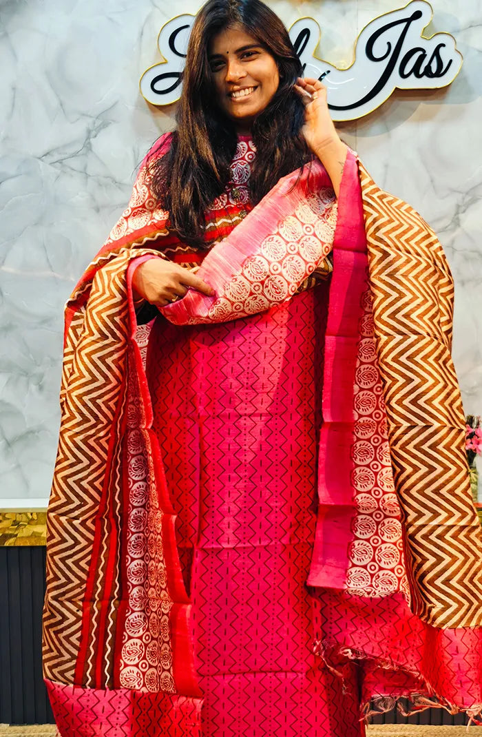 Pure Dupion Silk salwar 5 Main image